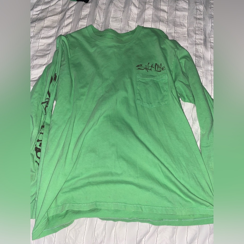 Salt Life long sleeve green tee